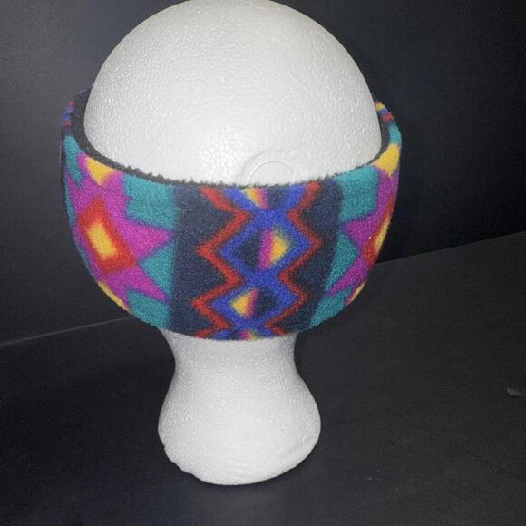 HOSS ROGERS Happy Dog Lips Folk Art Headband Taos Aztec Spiral Rare USA MADE - Picture 8 of 9